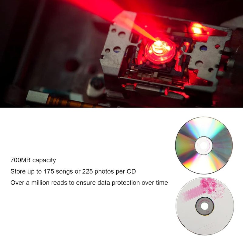 Tangxi CD R Blank Discs, 52X Speed 730MB Capacity Recordable Disc Blank CDs for Storing Digital Images Music Data, 2 Minute Record Speed, Compatible with iOS, 175 Songs 225 Photos (10PCS) - Image 3
